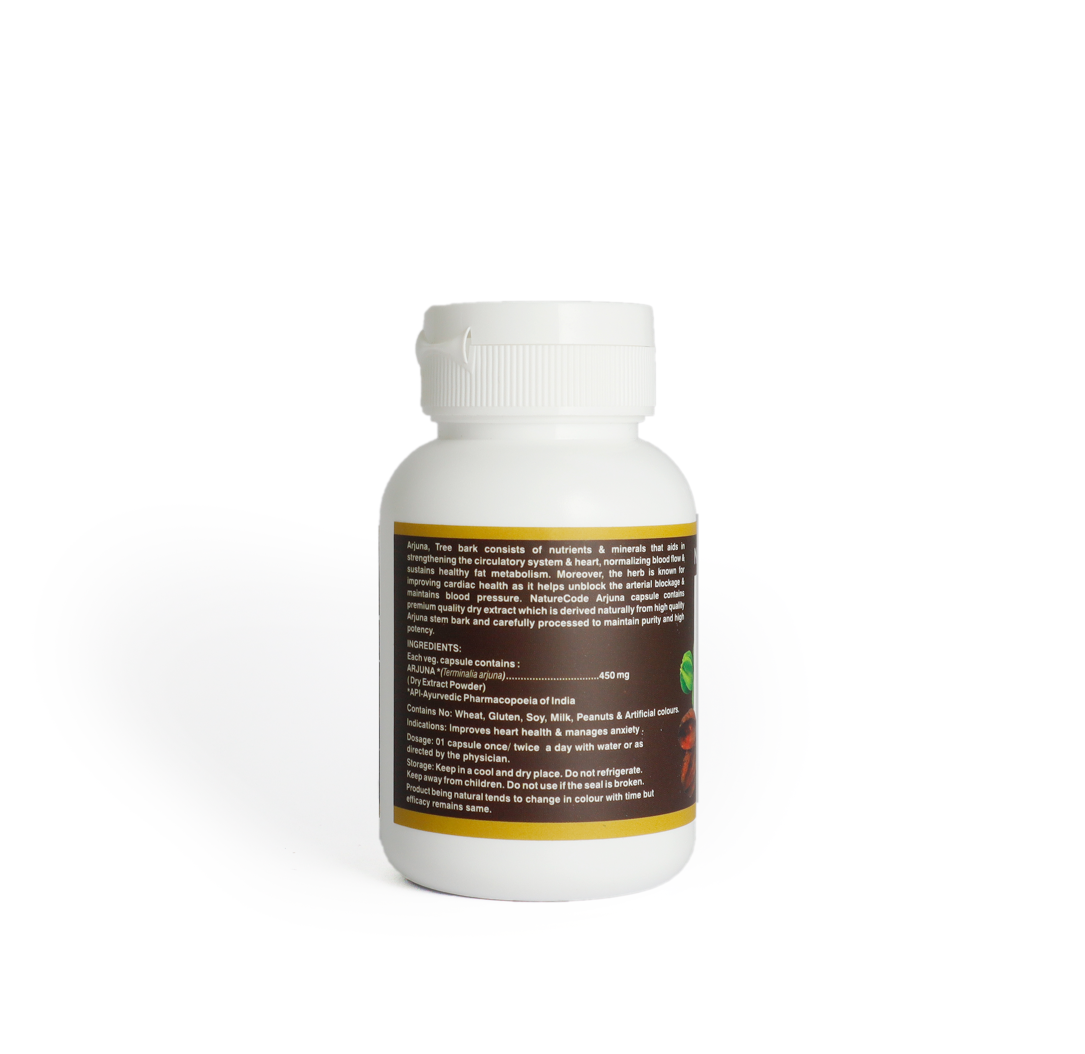 Nature Code Arjuna Veg Capsule - 60 Capsules