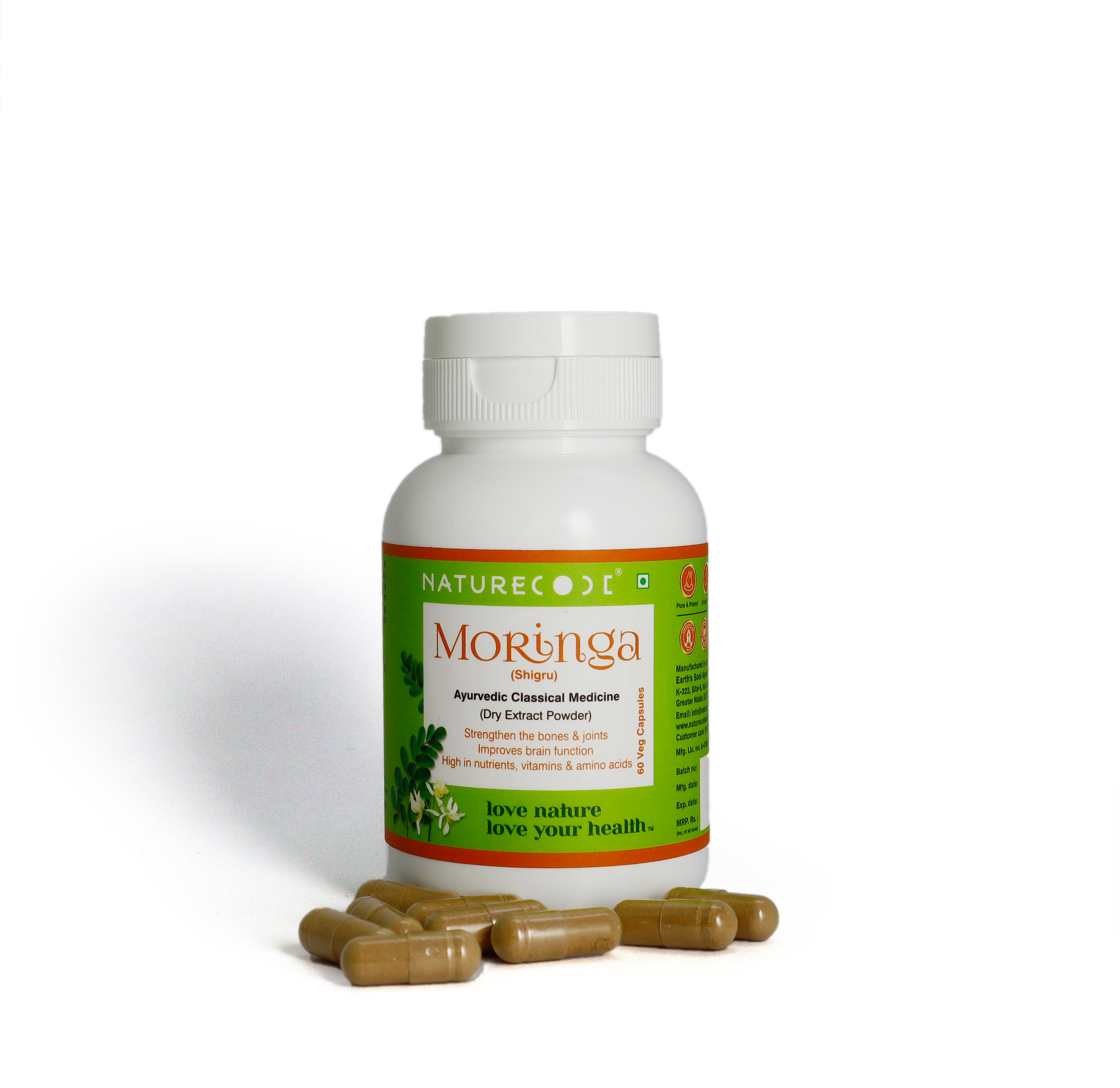 Nature Code Moringa Veg Capsule - 60 Capsules
