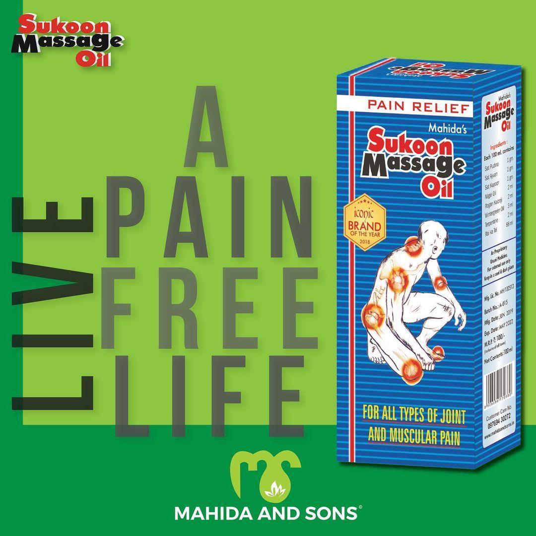 Mahida's Sukoon Massage Oil (Pain Relief)