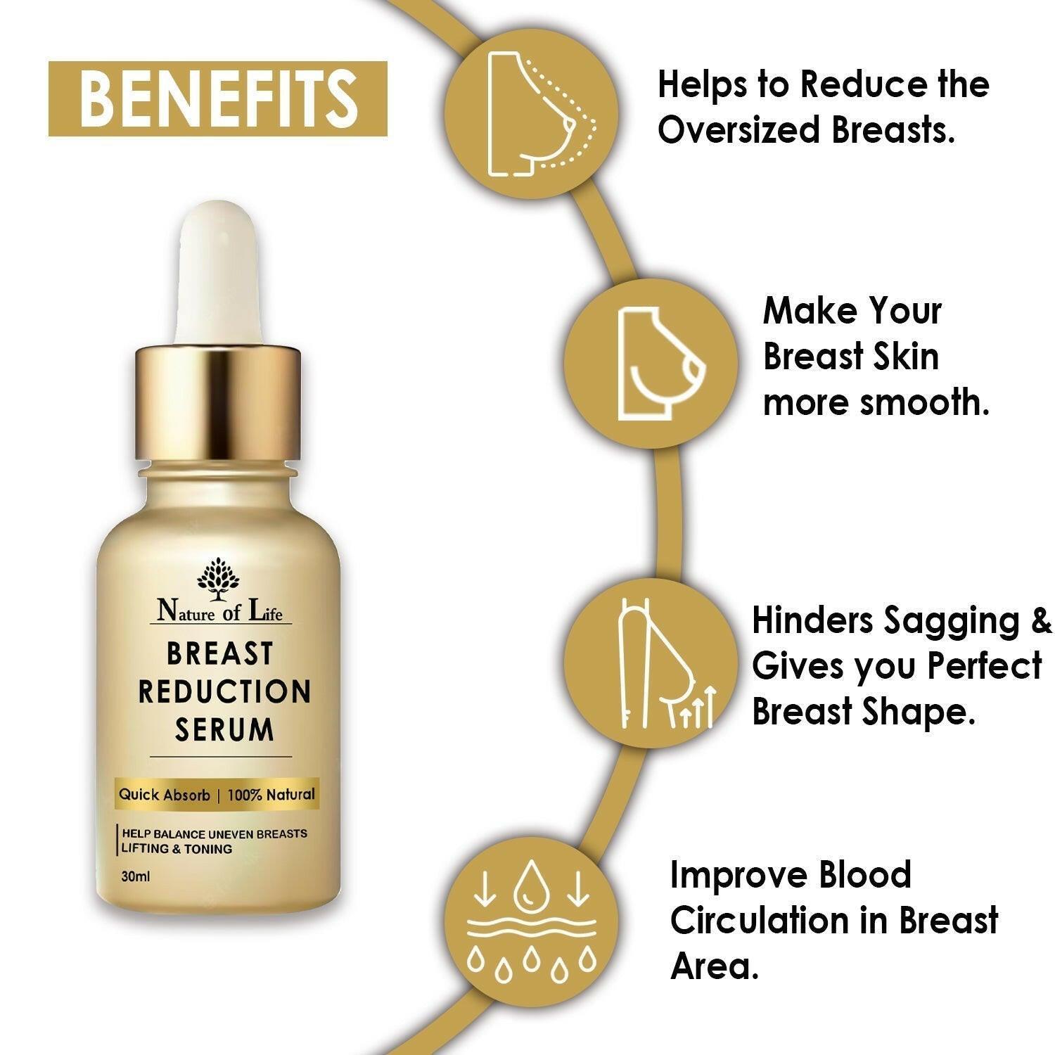 Nature of Life Breast Reduction Serum - 30ml