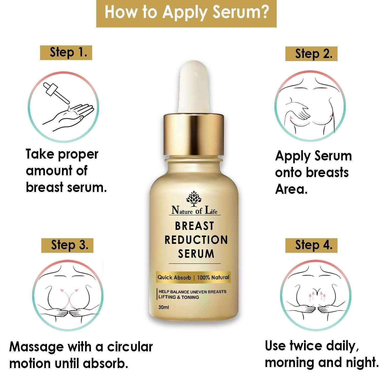 Nature of Life Breast Reduction Serum - 30ml