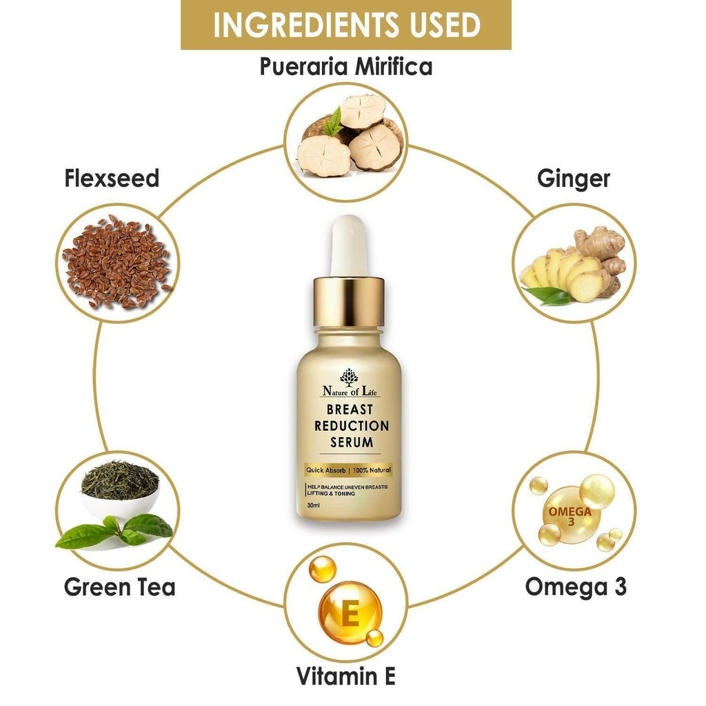 Nature of Life Breast Reduction Serum - 30ml