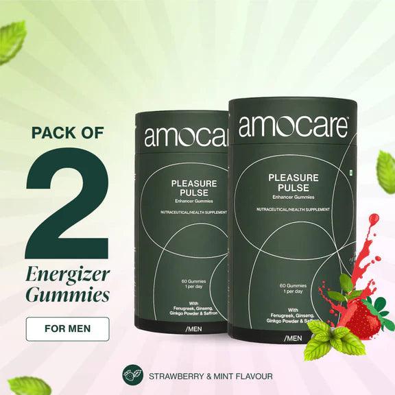 Amocare Pleasure Pulse Enhancer Gummies for Men - 60 Gummies