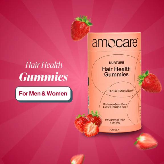 Amocare Natural Hair Health Gummies - 60 Gummies