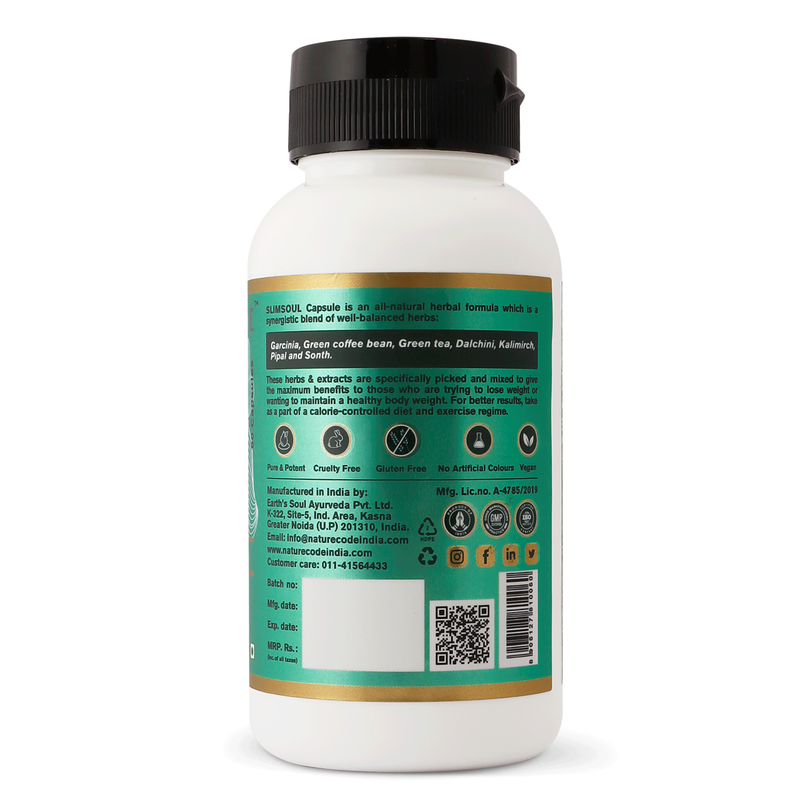 Nature Code Slimsoul Capsule - 60 Capsules