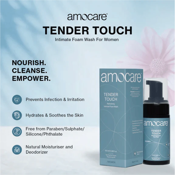 Amocare Tender Touch Refreshing Intimate Foam Wash - 100ml