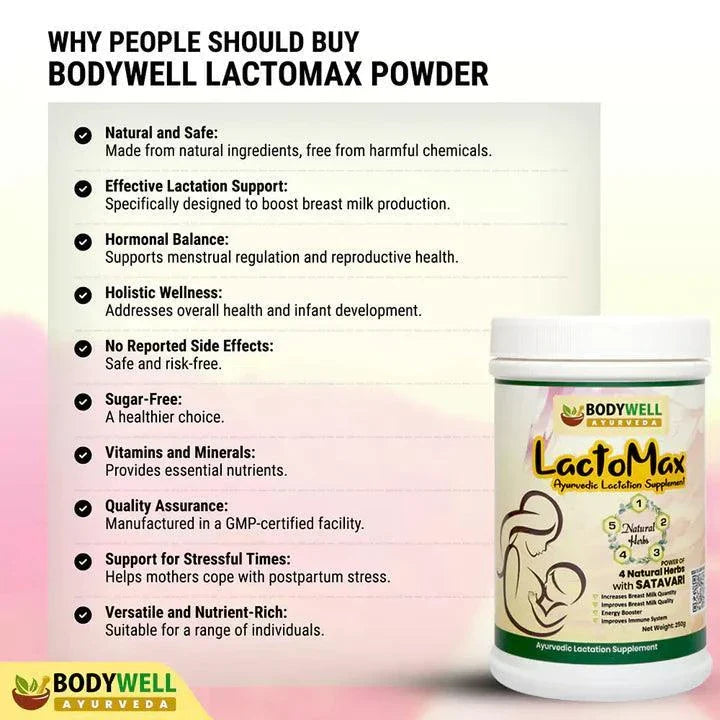 BodyWell LactoMax Ayurvedic Lactation Supplement Powder