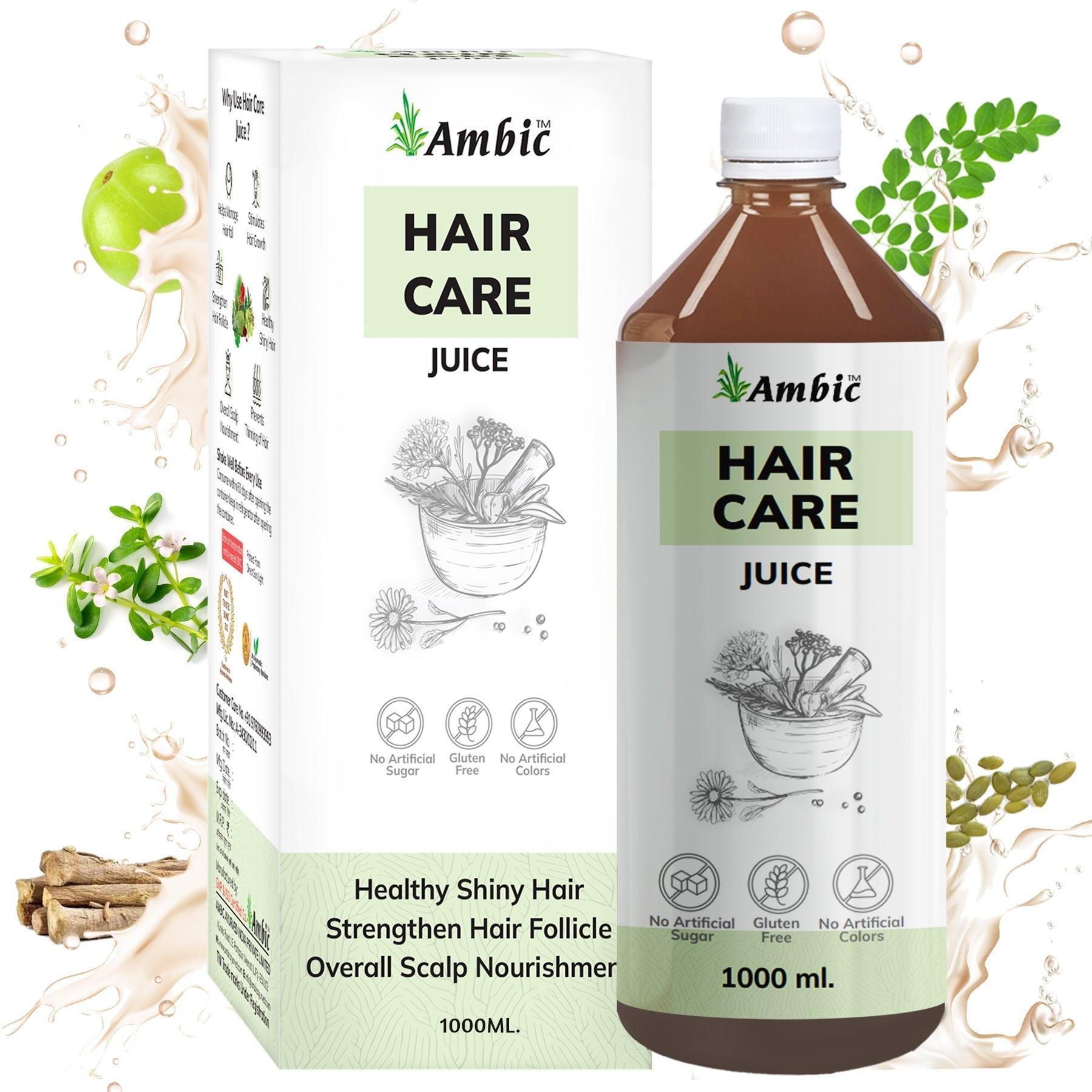 Ambic Hair Care Juice for Hair Fall Control & Hair Growth I Promotes Healthy & Shiny Hair