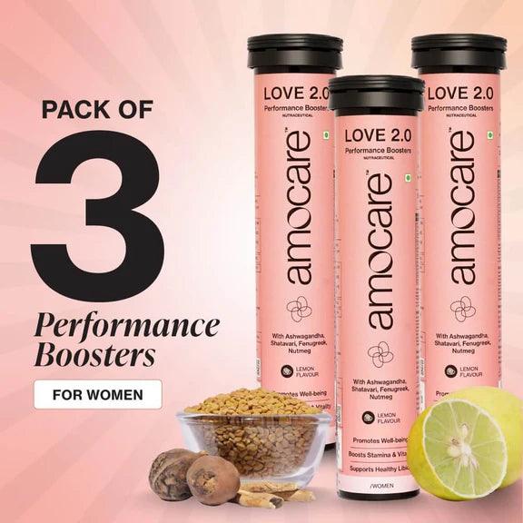 Amocare Love 2.0 Effervescent Tablet Lemon - 20 Tablets