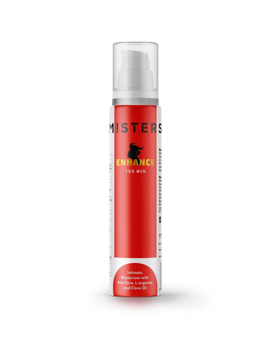 Misters Misters Enhance Intimate Moisturizer Cream with Aloe Vera & L-arginine and Clove Oil for Men - 50g