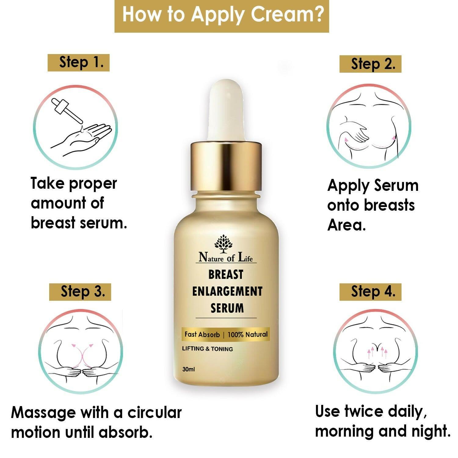 Nature of Life Breast Enlargement Serum - 30ml