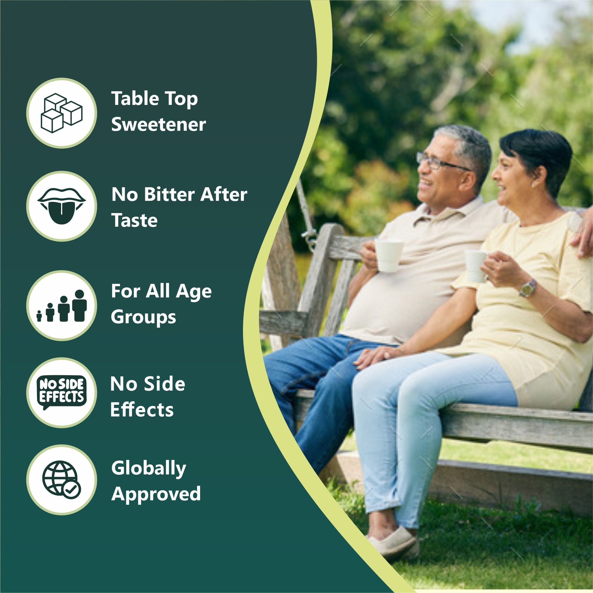 Zindagi Stevia White Powder - Gluiten free Sweetener - Stevia Leaves Extract 400gm