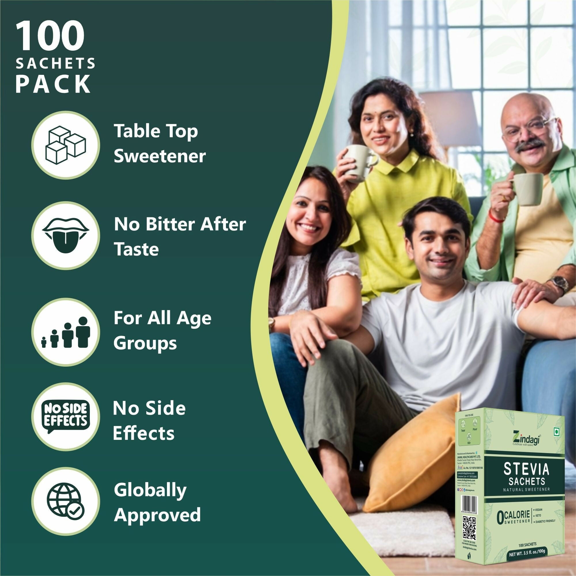 STEVIA 100 SACHET 5