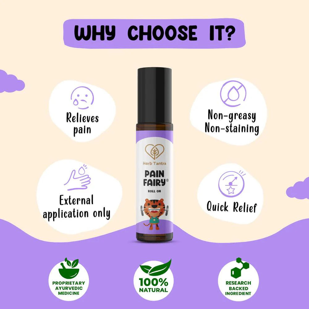 Herb Tantra Pain Fairy Roll On For Kids (9 ml)