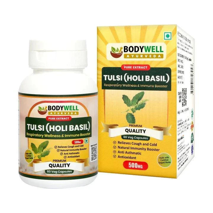 BodyWell Tulsi Veg Capsule - 60 Capsules